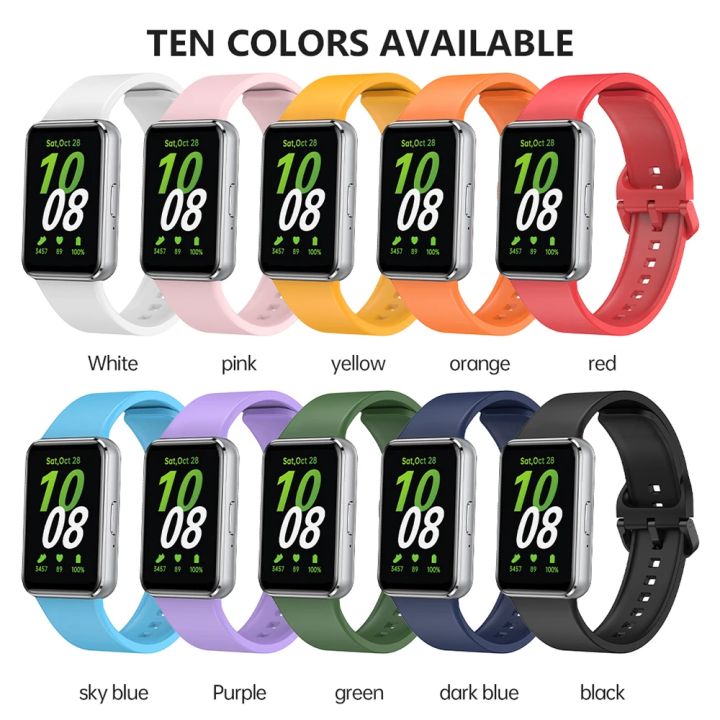 Silicone%20Strap%20For%20Samsung%20Galaxy%20Fit%203%20Watch%20Bracelet%20Replacement%20Sport%20Watchband%20For%20Samsung%20Galaxy%20Fit3%20Band%20Accessories%20-%20Image%202