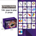 Magic Kit Magician Costume Beginner Magic Tricks Learning Set Educational Toys for Children Christmas Birthday .