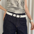 Retro Ethnic Style Butterfly Printed Red Belt For Women New In 2025 Versatile Belt With Jeans Belt Decoration.