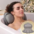 Bath Pillow Bathtub Pillow, Luxury Bath Pillows for Tub Neck and Back Support, Bath Tub Pillow Headrest with Soft 4D Mesh.