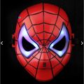 Kids Halloween Prank Luminous Led Spiderman Hulk Avengers Superman Hulk  Batman Face Mask Superhero  Led Light Up Mask For Kids Ages 3 And Up Multicolor Plastic Face Mask. 
