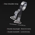 1 pair of transparent shoulder straps underwear invisible seamless suspender bra anti drop strap can expose bra accessories. 