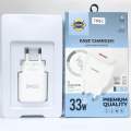 Charger Branded ZONE 33Watt USB To Type-c Fast Charging For All Android Premium Quality. 