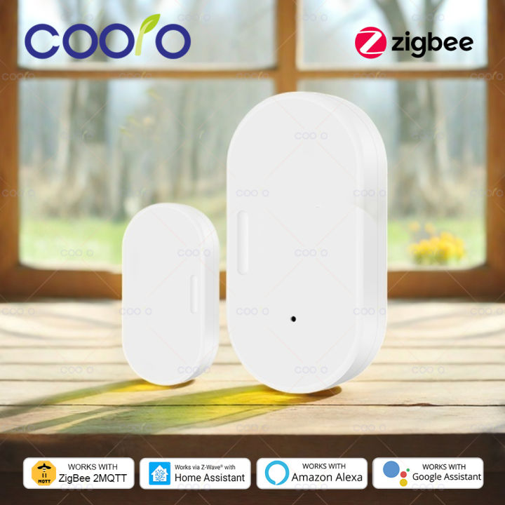 Zigbee Smart Door And Window Sensor 2 in 1 With Lux Magnetic Security ...