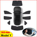 For Tesla Model Y Juniper 2025 Launch Sun Shade Front Rear Side Window Sunshade Windshield Sun Visor Outdoor Camping Accessories. 