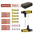 Pro Tire Repair Kit for Vacuum Tires Puncture Leak Fix With Storage Bag Manual for Car Motorcycle Bike Truck.