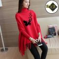 Fleece Poncho For Women | Winter Collection Woman's Printed Poncho For Girls | Winter Fashion Coffee Printed Poncho Sweater Poncho Style Top/Shirt For Girls. 