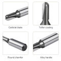 1/2 shank Ball Nose Router Bit Set Round Milling Cutter For Wood CNC Radius Core Box Solid Carbide Tools.