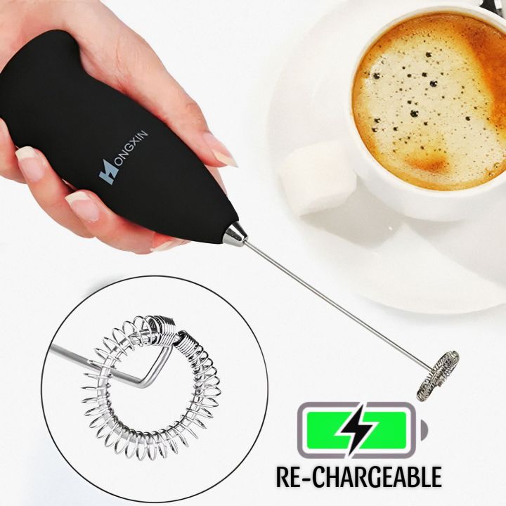 Rechargeable coffee beater and milk whisker High Speed Coffee maker