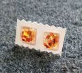 Resin earrings. 