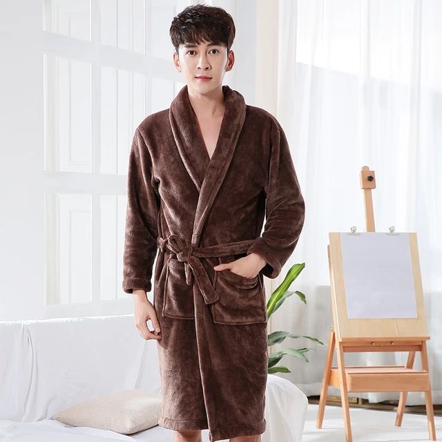 Thick%20Flannel%20Soft%20Unisex%20Bathrobe%20-%20Image%204