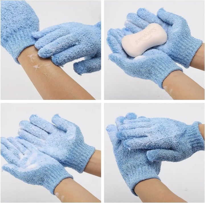 2pic%20Bath%20gloves%20for%20peeling%20Exfolianting%20and%20shower%20scrub%20gloves%20-%20Image%204