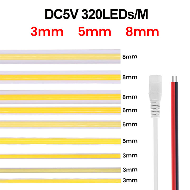 3MM%205MM%208MM%20COB%20Strip%205V%2012V%20FOB%20LED%20Light%20Bar%20320Leds/M%203000K%204000K%206000K%20High%20Density%20Flexible%20Ribbon%20Rope%20Tape%20Cabinet%20Light%20-%20Image%203