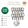 Key Rings with Chain Metal Split Rings for Crafts 25mm with 30 mm Chains Open Jump Ring.