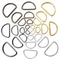 50 Piece Metal D Buckle for Leather Craft Bag Strap Belt Handle Durable Hardware. 