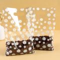 25/50/100pcs Daisy Candy Bags Transparent Flower Cookie Packaging Bag for Wedding Birthday Party DIY Gifts Wrapping Supplies.