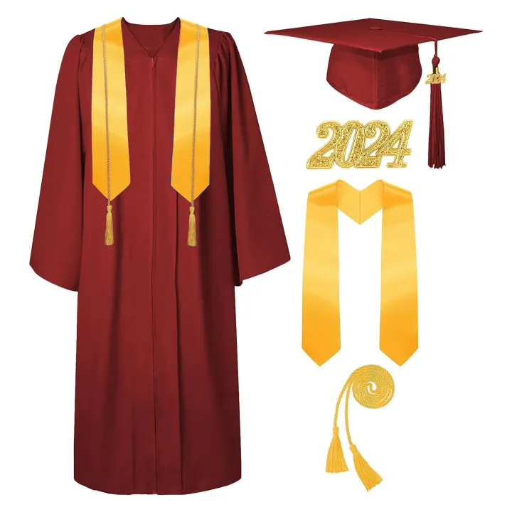Campus%20bachelor%20suit%20Graduation%20Cap%20And%20Gown%202024%20Set%20With%20Tassel%20Honor%20Cord%20Graduation%20Stoles%20For%20High%20School%20College%20Bachelor%20-%20Image%202
