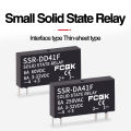 Slim Relay SSR-41FDA SSR-41FDD Solid State Relay 6a Din Rail Relay DC Control AC DC Control DC. 