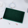 Jewelry Organizer Velvet Jewelry Storage Tray Display Ring Bracelet Necklace Storage Box Showcase Drawer Organizer Trays-Green. 