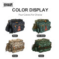 Kingdom Multifunctional Fishing Tackle Bag 44*21*22cm 1000D Nylon Waterproof Large Capacity Outdoor Sport Fishing Shoulder Bag.