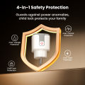 GIRIER Tuya Smart ZigBee Power Plug 16A with Engery Metering 3520W Supports APP Remote Timing Function Works Alexa  Home. 