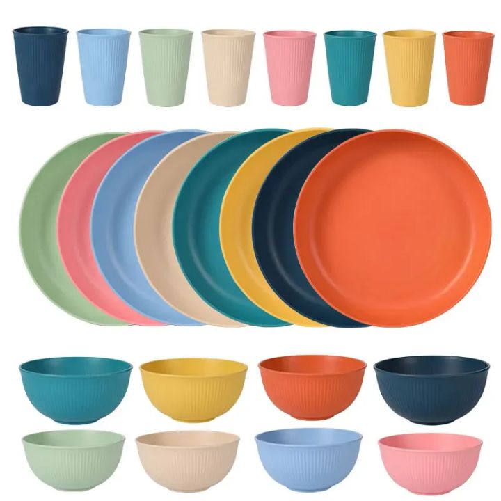 Wheat%20Straw%20Dinnerware%20Set%20Eco-friendly%20Safety%20Plates%20Cups%20Bowels%20Home%20Party%20Tableware%20Set%20Outdoor%20Camp%20Candy%20Colour%20Gift%20-%20Image%202