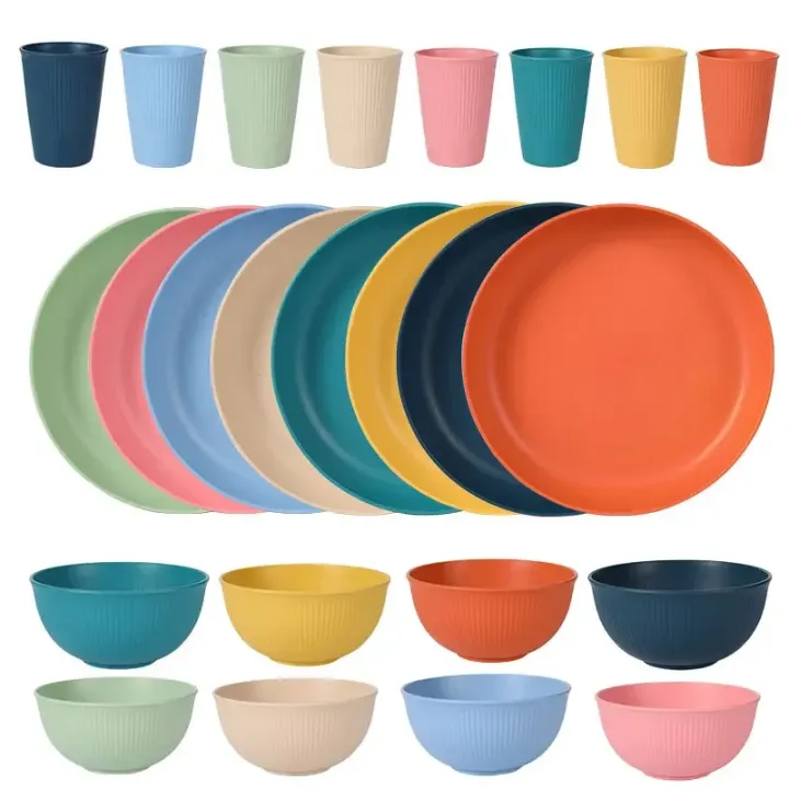 Wheat%20Straw%20Dinnerware%20Set%20Eco-friendly%20Safety%20Plates%20Cups%20Bowels%20Home%20Party%20Tableware%20Set%20Outdoor%20Camp%20Candy%20Colour%20Gift%20-%20Image%202