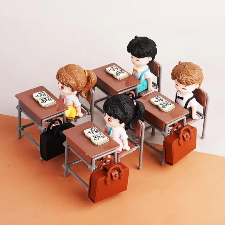 3/6PCS%201/12%20Dollhouse%20Miniature%20Classroom%20Backpack%20Ornaments%20Leisure%20Vintage%20Mini%20Desk%20Simulation%20Schoolbags%20Furniture%20Model%20-%20Image%202