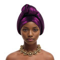 Shining Top Knotted African Headtie Women's Turban Cap Traditional African Headdress Auto Gele Head Wraps Nigerian Wedding Geles.