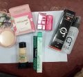 Sheglam compact face fixer , 2 in 1 mascara face foundation and cheeks and lips tint all in one deal. 