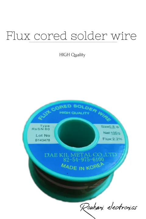 Korean 100% Best Quality Solder Lead, size 0.8 mm, Weight 100 Gram Full Roll