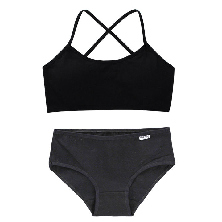 %E3%80%90New%20Arrivals%E3%80%91Teenage%20Girls%20Solid%20Bra%20And%20Panties%20Underwear%20Set%20Children%202025%20Crisscross%20Soft%20Support%20Camisole&Bralette%20Kids%20Training%20Bra%20Sets%20-%20Image%205