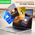 Rocoren External USB Sound Card To 3.5mm Mic Headphone Jack Stereo Headset Audio Microphone Adapter Speaker Interface For Laptop. 