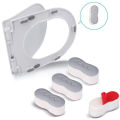 4PCS Universal Toilet Seat Protector Pads - Non-Slip Strong Adhesive Cushioned for Bidet, Elderly & Pregnancy Bathroom Safety Ac. 