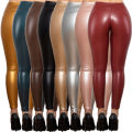 Shascullfites Melody High Waist Faux Leather Leggings Skinny Pants 8 Colors Available for Women Regular Fit.