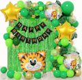 Theme Birthday Decorations Balloon Set- Jungle theme, Party Supplies Pack. 