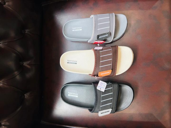 New Trendi Skechers  rubber sole and pu upper Slippers for Mens and Boy's comfortable and durable