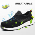 Summer Mesh Lightweight Work Sneakers Steel Toe Men Women Work Safety Shoes Breathable Construction Shoes Work Boots Footwear. 
