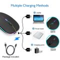 Portable wireless 2.4G Mouse RGB light Best Design. 