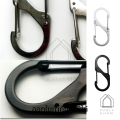 S shape carabiner snap fastener key chain carabiner S shape carabiner Hook 2 sides universal carabiner hook. 