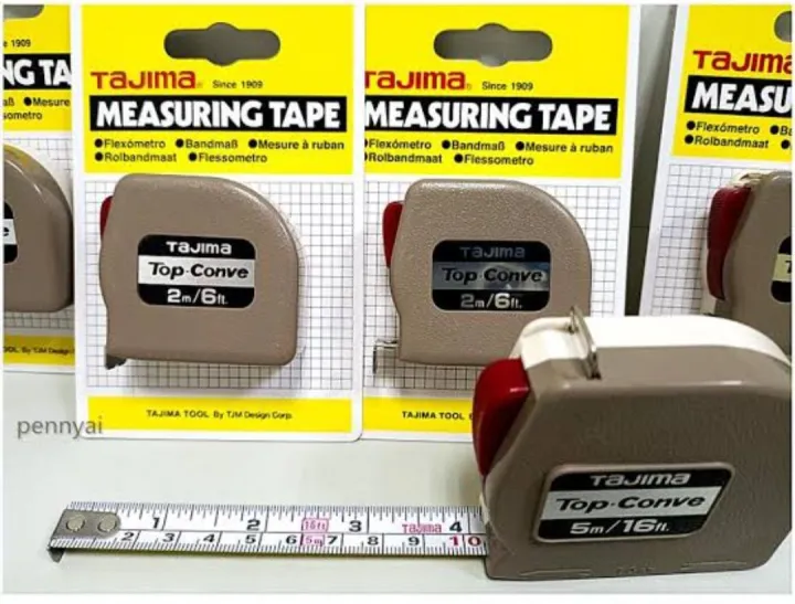 2%20pices%20tajima%20measuring%20tape%20stainless%20steel%205m/16ft%20professional%20high%20quality%20-%20Image%206