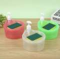 Kitchen Soap Dispenser and Scrubber Holder Multifunctional Dishwashing Container 1000ml Manual Sink Dish Washing.