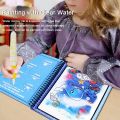 Magic Water Coloring Book for Kids Reusable Magic Water Quick Dry Book Water Coloring Book Doodle with Magic Pen Painting Board for Children Education Drawing Pad (Random Design) , Homeducts 01. 