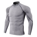 Men Bodybuilding Sport T-shirt Quick Dry Running Shirt Long Sleeve Compression Top Gym T Shirt Men Fitness Tight Rashgard. 