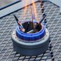 Portable Alcohol Stove Internal Bracket Stainless Steel Detachable Four-corner Kettle Bracket Outdoor Camping Accessories. 