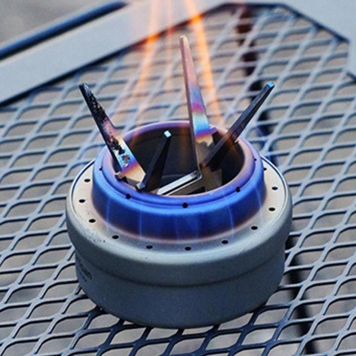 Portable Alcohol Stove Internal Bracket Stainless Steel Detachable Four-corner Kettle Bracket Outdoor Camping Accessories