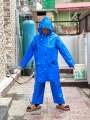 2 pcs Set Blue Raincoat for Kids. 