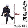 Jujutsu Kaisen Gojo Satoru Sitting "Instant Noodle Press" Figure - Anime Desktop/Cake Decoration, Toy Collection, Anime Doll. 