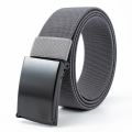 Men's Belt Nylon Belt Metal Buckle Woven Elastic Belt Outdoor Training With Pants Jeans Belt Leisure Woven Belts Unisex.