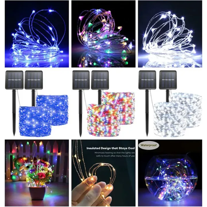 1/2 PCS Outdoor Waterproof Solar Light String 50/100/200/300 LED ...